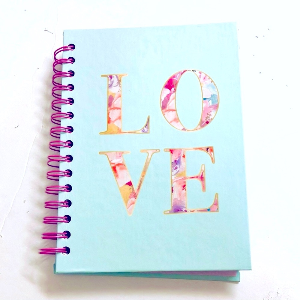 Hardback Spiral Love Themed Journal